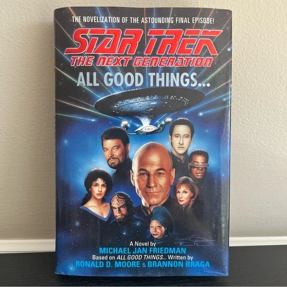 Star Trek Next Generation All Good Things Friedman First Edition 1994 - Picture 2 of 12